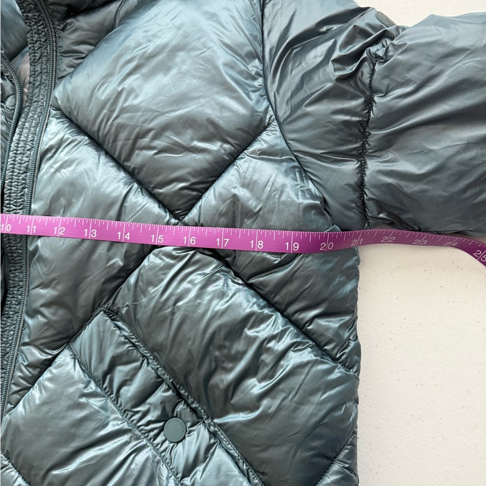 SAVE THE DUCK Jacket Water Repellent Recycled Nylon Puffer Dusty Green size L - Picture 5 of 10